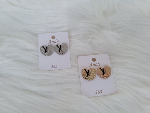 LV Print Earrings