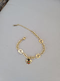 Stainless Steel GG Bee Gold Bracelet