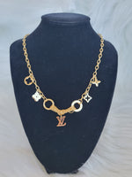 LV Inspired Stainless Steel Necklace & Bracelet Set