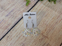 CC 5 White Earrings