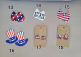 USA Leather Earrings