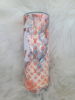 LV Orange Halloween Tumbler