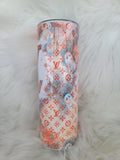 LV Orange Halloween Tumbler