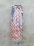 LV Orange Halloween Tumbler