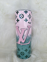 Pink & Sage LV Tumbler