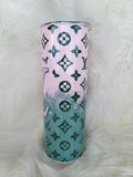 Pink & Sage LV Tumbler