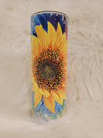 Tye Dye Sunflower Tumbler