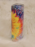 Tye Dye Sunflower Tumbler