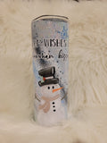 Snowman Kisses Tumbler