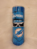 Miami Dolphins Skull Tumbler