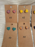 Druzy Heart Earrings