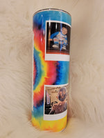 Tye Dye Photo Tumbler