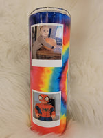 Tye Dye Photo Tumbler