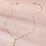 Gold Vertical Zodiac Necklaces