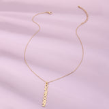 Gold Vertical Zodiac Necklaces