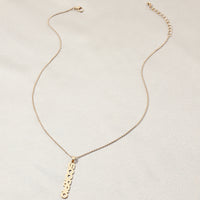 Gold Vertical Zodiac Necklaces