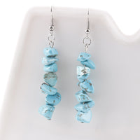 Natural Stone Chip Earrings