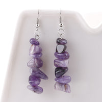 Natural Stone Chip Earrings