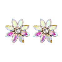 Diamond Flower Earrings