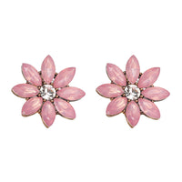 Diamond Flower Earrings