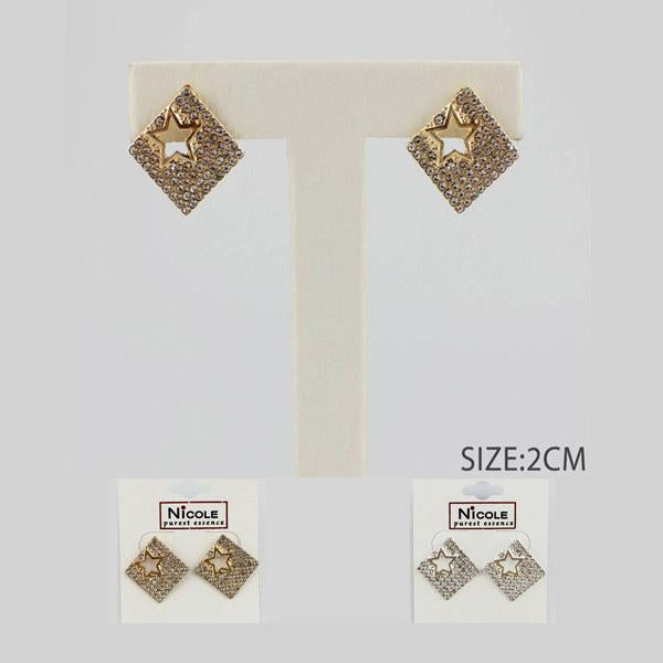 Diamond Shaped Star Earrings