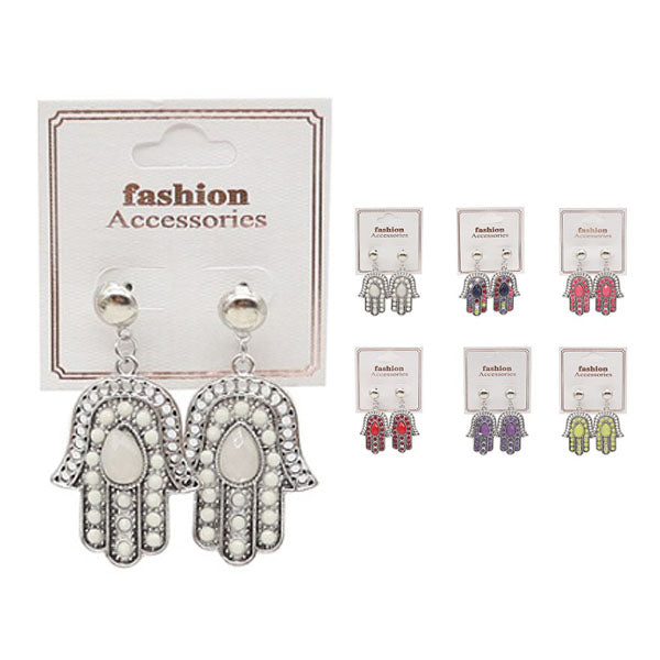 Hamsa Hand Color Earrings