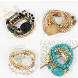 Druzy 5 piece Bracelet Set