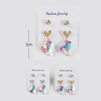 2 pr Heart Eearrings