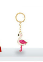 Flamingo Charm Keychain