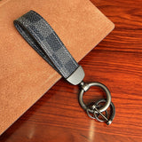 Leather Inspired Key Fob Keychains