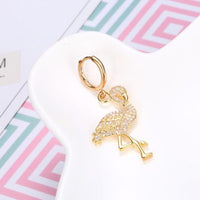 Gold Flamingo Cuff Earring