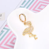 Gold Flamingo Cuff Earring