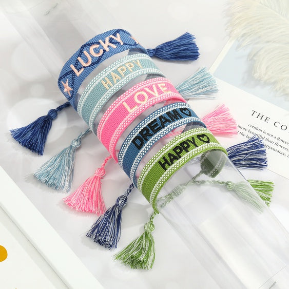 Woven Embroidered Bracelets