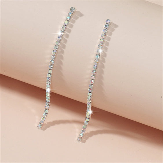 Long Diamond Earrings