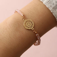 Filigree Nude Bead Bracelet