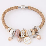 Leather Charm Bracelet