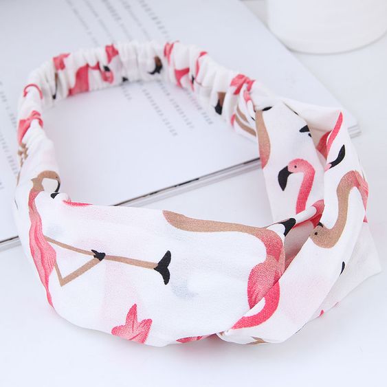 Flamingo Twisted Knot Headband