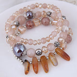 Stone and Bead Multi Layer Bracelet Sets