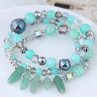 Stone and Bead Multi Layer Bracelet Sets