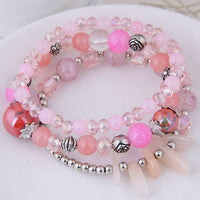 Stone and Bead Multi Layer Bracelet Sets