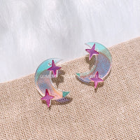 Super Flash Moon Star Earrings