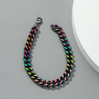 Rainbow Stainless Steel Chain Bracelet