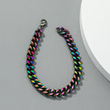 Rainbow Stainless Steel Chain Bracelet