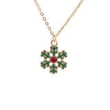 Christmas Snowflake Necklace Set