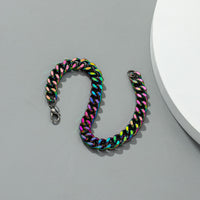 Rainbow Stainless Steel Chain Bracelet