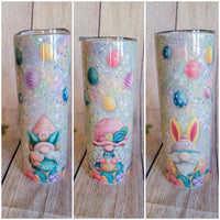 Glitter Easter Gnomes Tumbler