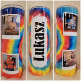 Tye Dye Photo Tumbler