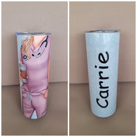 Pink Scrubs Personalized Nurse Tumbler