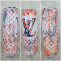 LV Orange Halloween Tumbler