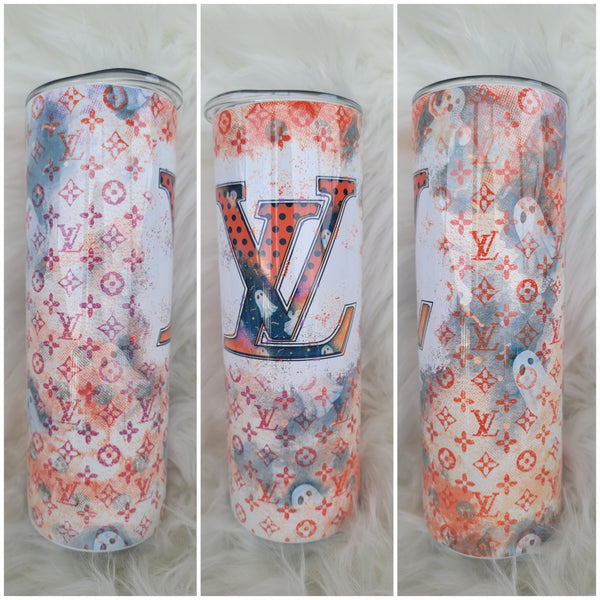 LV Orange Halloween Tumbler